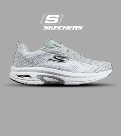 کفش کتانی طبی ورزشی طوسی SKECHERS archfit مدل 7435