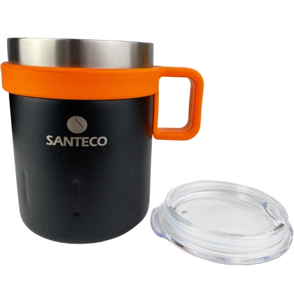 ماگ دوجداره درب دار سانتکو SANTECO مدل HM-350 ظرفیت 350 میلی لیتر