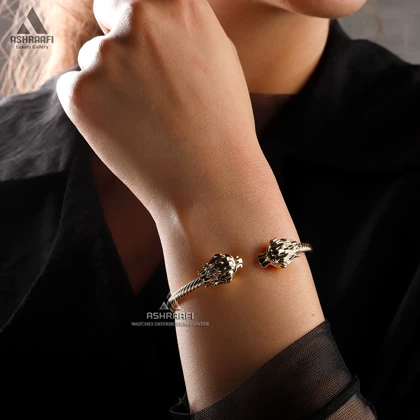 دستبند النگویی طلایی Lion Bracelet G1