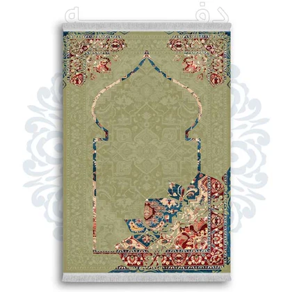 فرشینه از جنس پارچه هازان مخمل ترک طرح سجاده برند دفه کد DSJ 31