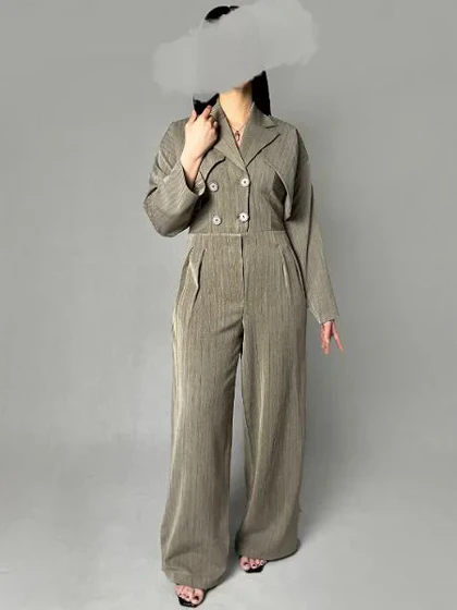 اورال کت یقه انگلیسی راه راه