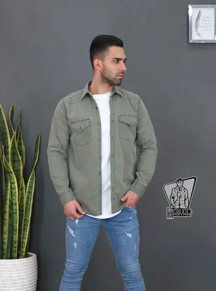 پیراهن مردانه کتان BERSHKA
