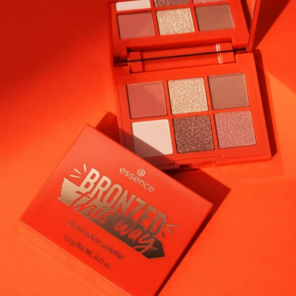 پالت سایه چشم پودری 6 رنگ اسنس مدل Bronzed This Way