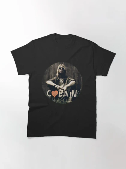 تیشرت nirvana نیروانا Kurt Cobain Grunge Music Icon Tee کد 174571