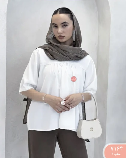 شومیز چین‌دار ایرن 7164