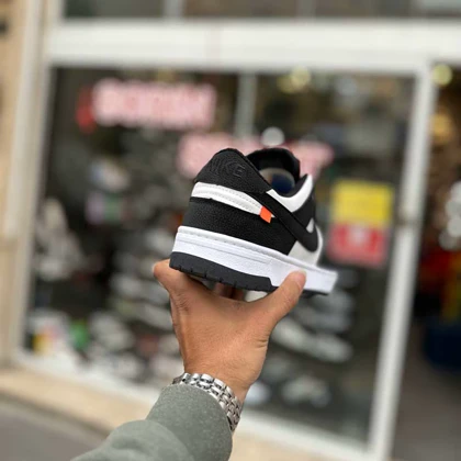 کتانی نایک SB سفید مشکی بزرگپا کد 6411