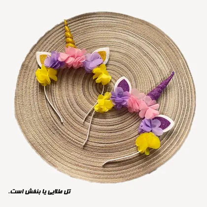 سارافون دخترانه طرح یونیکورن همراه با تل