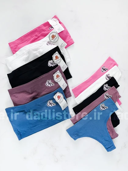 ست نیم‌تنه دکلته و شورت کبریتی طرح ok