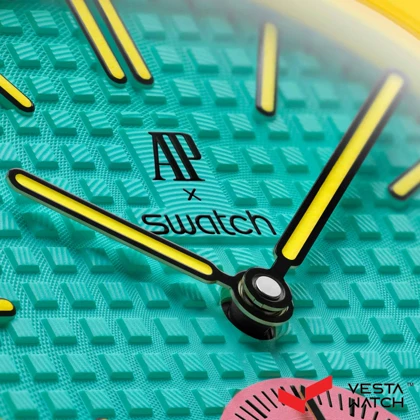ساعت اودمار پیگه x سواچ AP X SWATCH کالکشن رویال پاپ مدل OTG ROZ