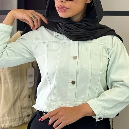 کراپ کتان پایین ریش دخترانه