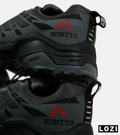کفش کتانی مردانه و زنانه مشکی خاکستری مدل HUMTTO waterproof