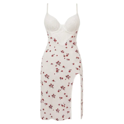 لباس خواب بلند فنردار برند کنزو کد 1633