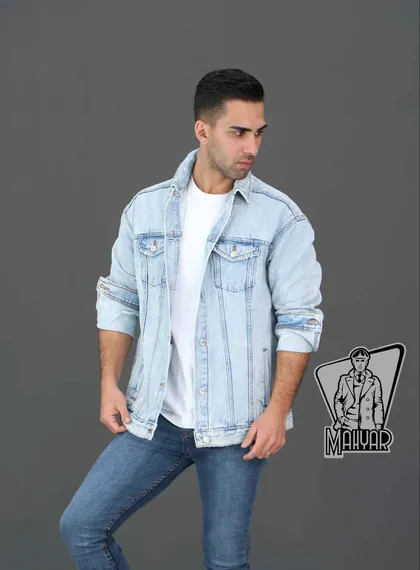 کت جین آبی روشن DENIM