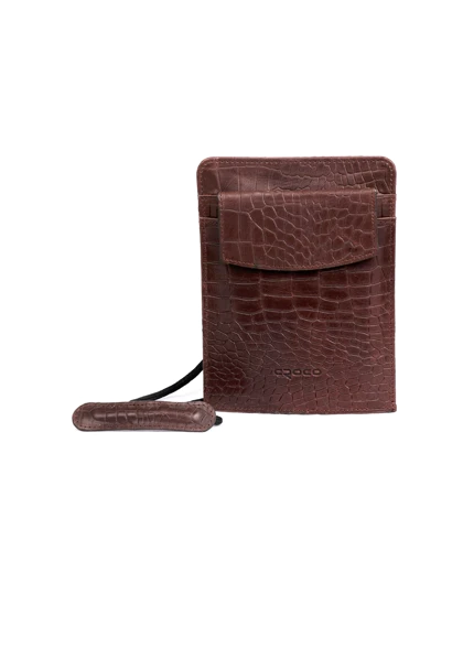 کیف گردنی چرم مدل ژولیا