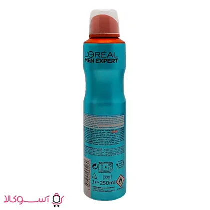 اسپری ضد تعریق مردانه لورآل مدل cool power حجم 250 میل