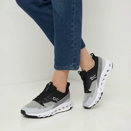 کفش رانینگ زنانه On Running مدل Cloudhorizon Alloy Black