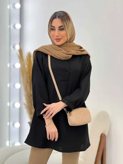 مانتو جلو بسته یقه دیپلمات