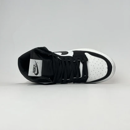 کفش روزمره جردن 1 ساق‌دار مشکی سفید