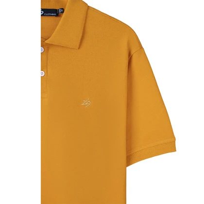 زیگ پولو شرت mustard jodon poloshirt-6798