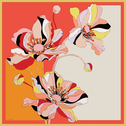 روسری ابریشم توییل هارمونی