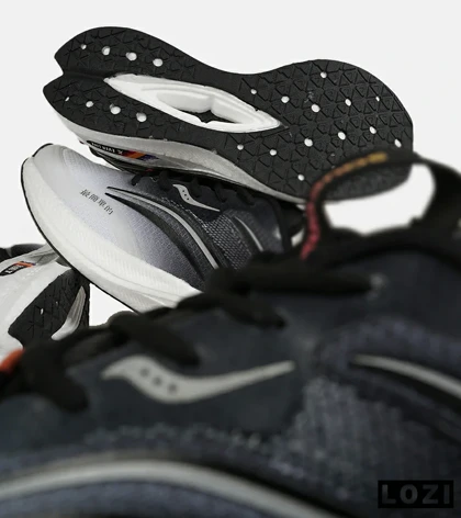 کفش کتانی مشکی خاکستری Saucony Ride Review v.2 مدل 7397