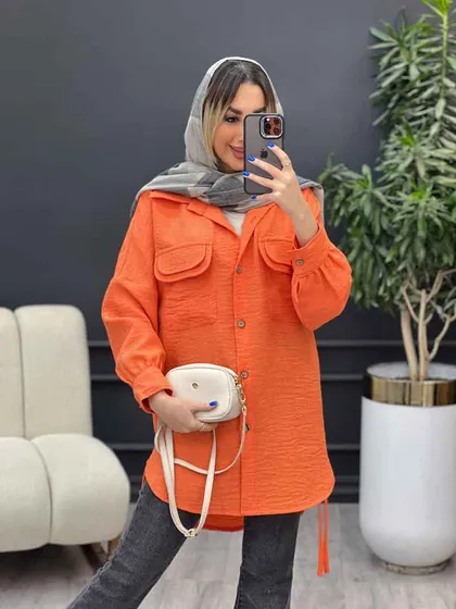 مانتو جیب دوبل ماهک