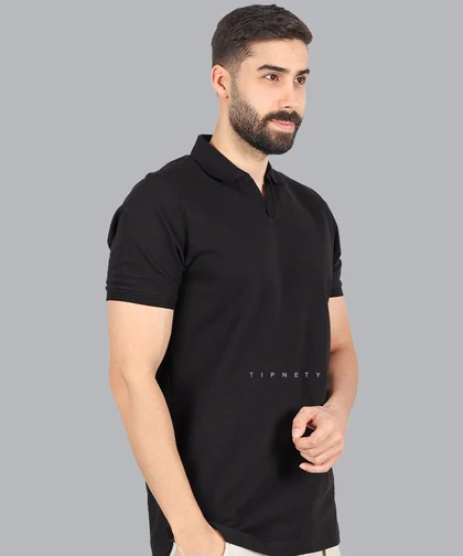 تیشرت یقه شکاری مردانه 0562