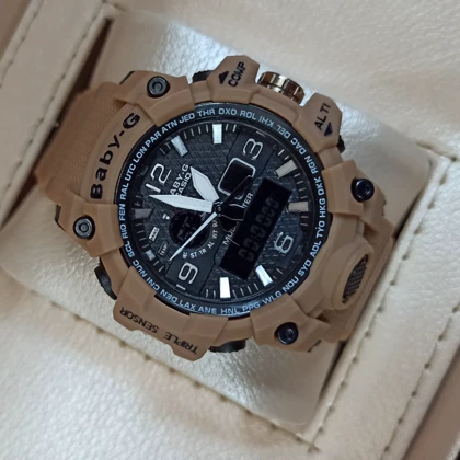 ساعت اسپرت بی بی جیشاک رنگ قهوه ای روشن