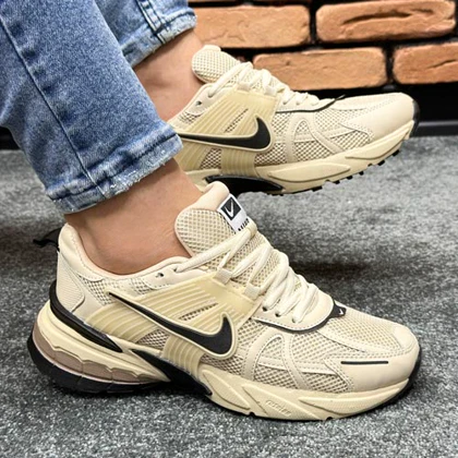 کتانی اسپرت مردانه مدل نایک NIKE رنگ کرم
