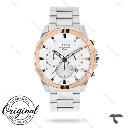 ساعت مچی لاکسمی مردانه 8158-6 دو رنگ رزگلد Laxmi-9238-G