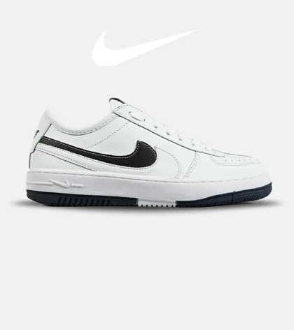 کفش مردانه و زنانه سفید مشکی NIKE AirForce 1 low مدل 7422