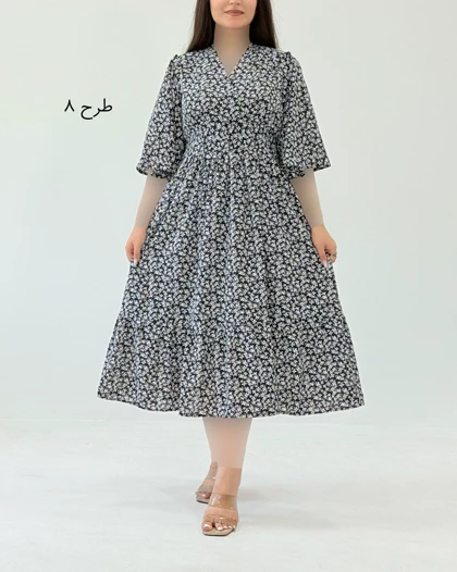پیراهن بهار نارنج کد 1837