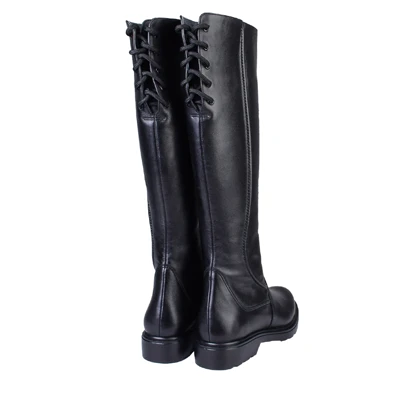 بوت بلند پشت‌بندی چرم زنانه