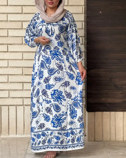 پیراهن نخی صنم 7022