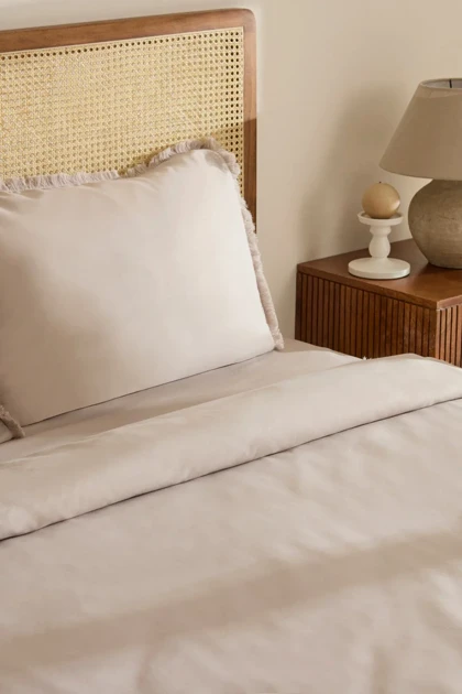 سرویس روتختی دو نفره Karaca Home مدل Ella Krep پنبه - بژ