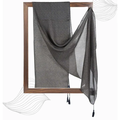 شال طرح خطی زنانه - 39251734