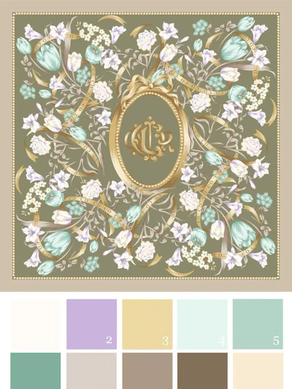 روسری ابریشم لنا