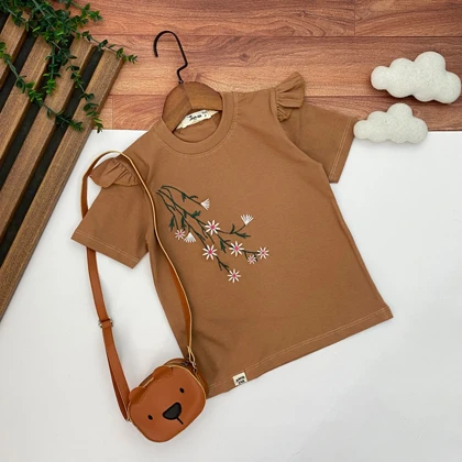 تیشرت گلدوزی دخترانه
