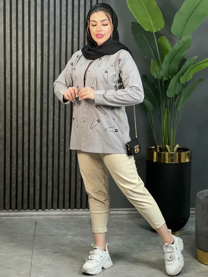 مانتو لینن سنجاق کد 1634