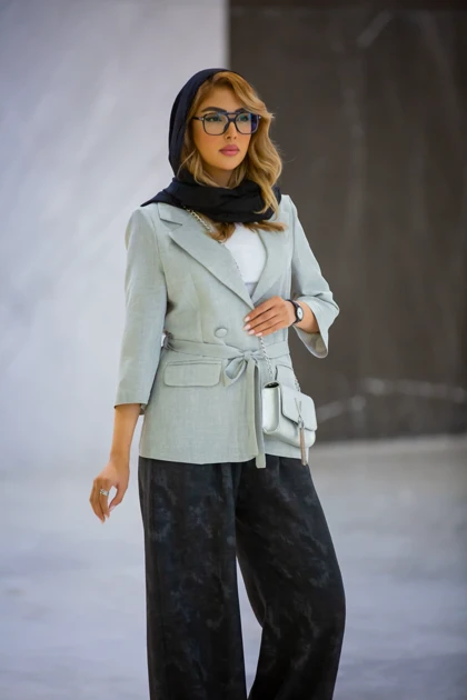 کت کریستال آستین سه ربع