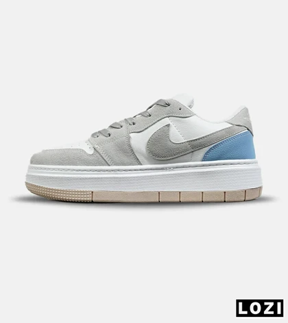 کفش مردانه و زنانه سفید طوسی آبی NIKE AIR FORCE مدل 8327