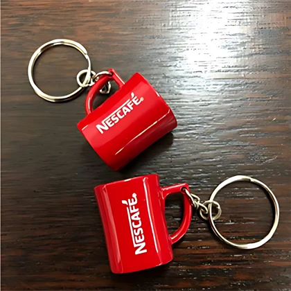 جاکلیدی فانتزی مدل Nescafe طرح ماگ مینیاتوری