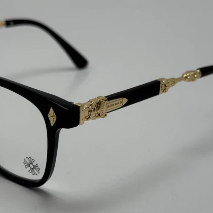 عینک بلوکات کروم هارتز مشکی طلایی Chrome Hearts 2272 - کیفیت مستر