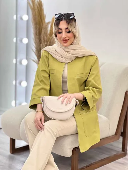 مانتو چهار جیب مغزی دوزی