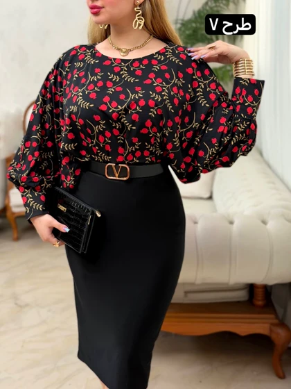 شومیز کیمونو یلدایی 3683