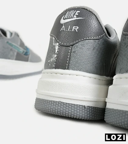 کفش کتانی مردانه و زنانه طوسی آبی NIKE dunk low steam puppet