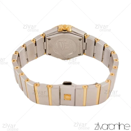 ساعت امگا کانسلیشن زنانه طلایی نقره ای صفحه طلایی 104470