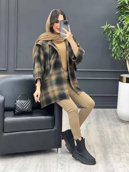 پالتو خفاشی بغل دکمه