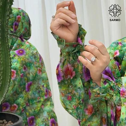 چادرنماز آستین‌دار باغ بهشت
