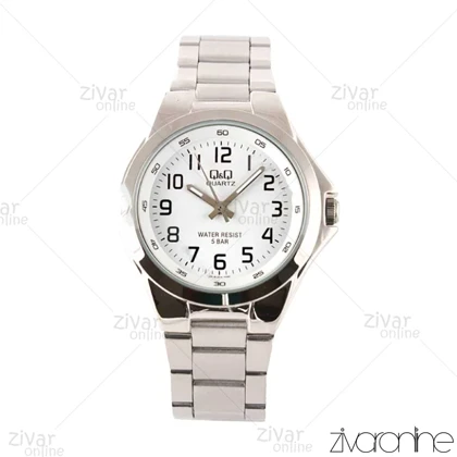 ساعت کیو اند کیو (Q&amp;Q) مردانه نقره ای صفحه سفید 102546